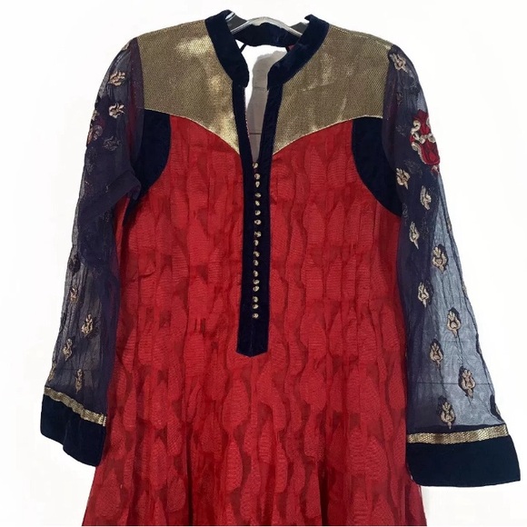 Karishma anarkali gown kurti indian pakistani dress size XL (US juniors size) - Picture 15 of 16